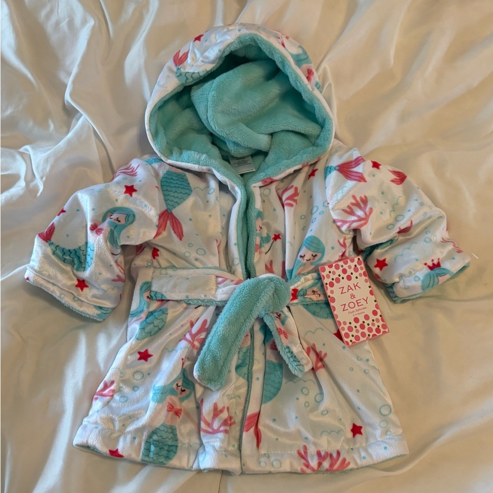 Baby Summer Cover-Up Cute Adorable Charming Mermaid Robe NWT